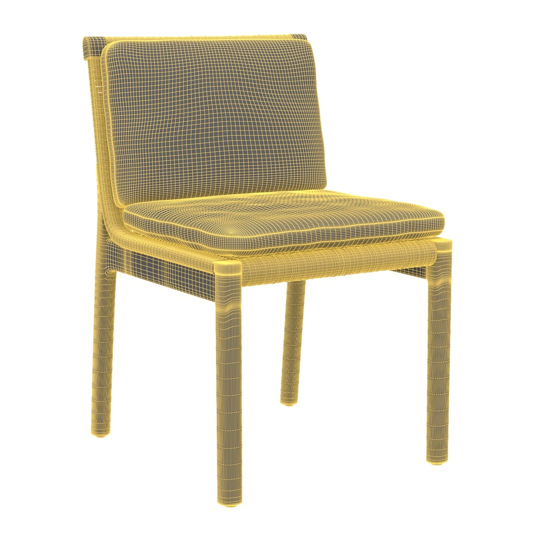 3D Mesa Teak Dining Side Chair TurboSquid 2085389