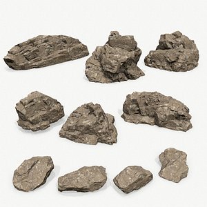 cliff rocks model