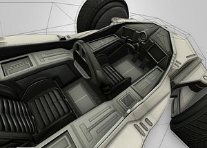 futuristic car model