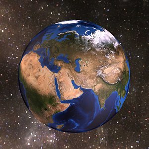 planet earth 3d max