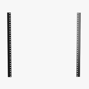 19-Inch Rack Mount Rails (Round Holes) 10U