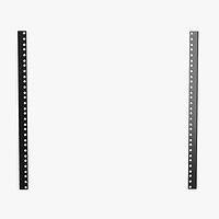 19-Inch Rack Mount Rails (Round Holes) 10U