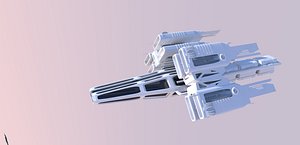 3d ship dropship model