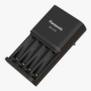 Battery Charger 01 Black and White 3D model