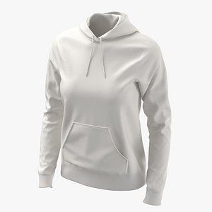 female fitted hoodie body 3D