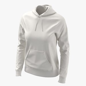 Female Fitted Hoodie Worn Body Shape