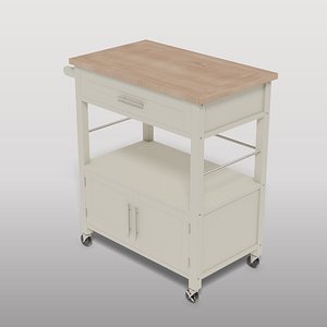 Contemporary Kitchen Cart 3D model