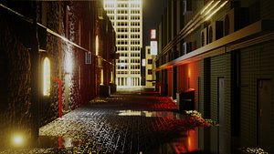 urban alley ready 3D