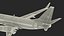 United Airlines Boeing 737-600 with Interior Rigged for Maya 3D model