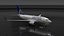 United Airlines Boeing 737-600 with Interior Rigged for Maya 3D model