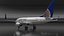 United Airlines Boeing 737-600 with Interior Rigged for Maya 3D model