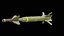 Rigged GBU-27 Paveway 3 Green Laser Guided Bomb PBR 3D model