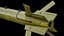 Rigged GBU-27 Paveway 3 Green Laser Guided Bomb PBR 3D model