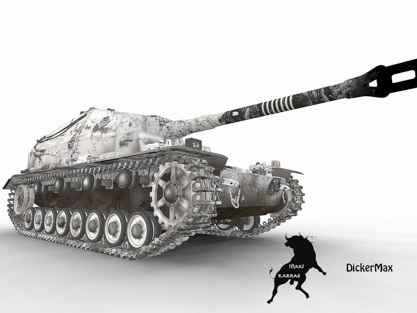 Tank Dicker Winter Scheme 3d Max