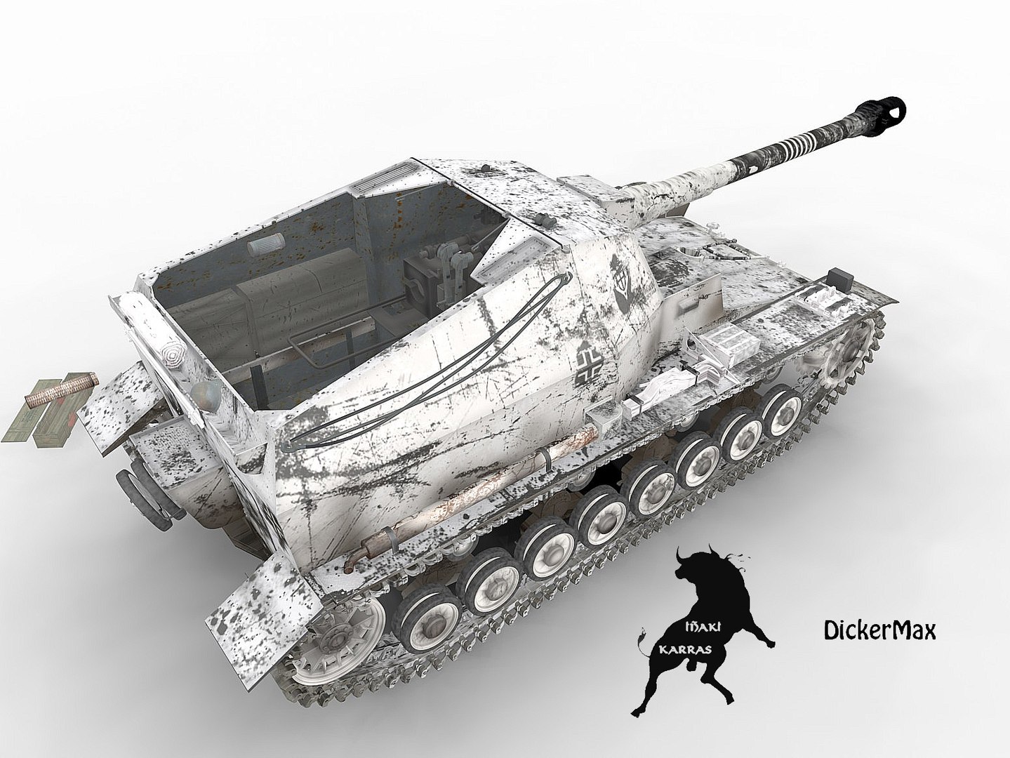 Tank Dicker Winter Scheme 3d Max