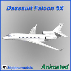 Dassault Falcon 8X Generic white