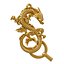 Golden Chinese Dragon oriental statuette