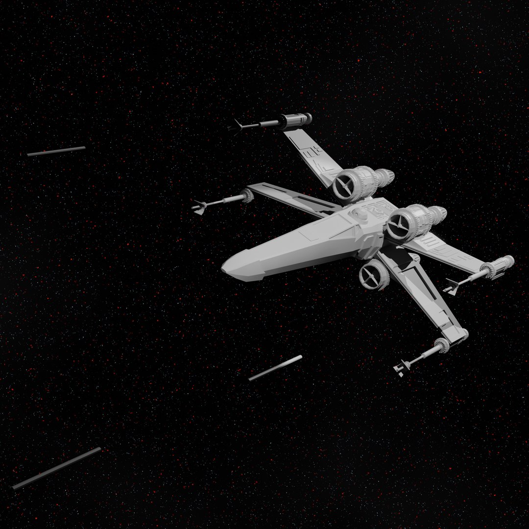 3D Low Poly X-Wing Model - TurboSquid 2334735