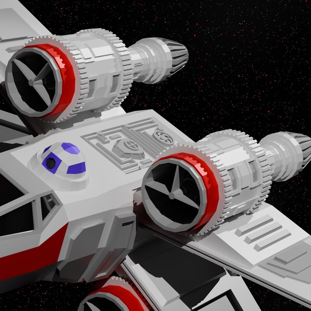 3D Low Poly X-Wing Model - TurboSquid 2334735