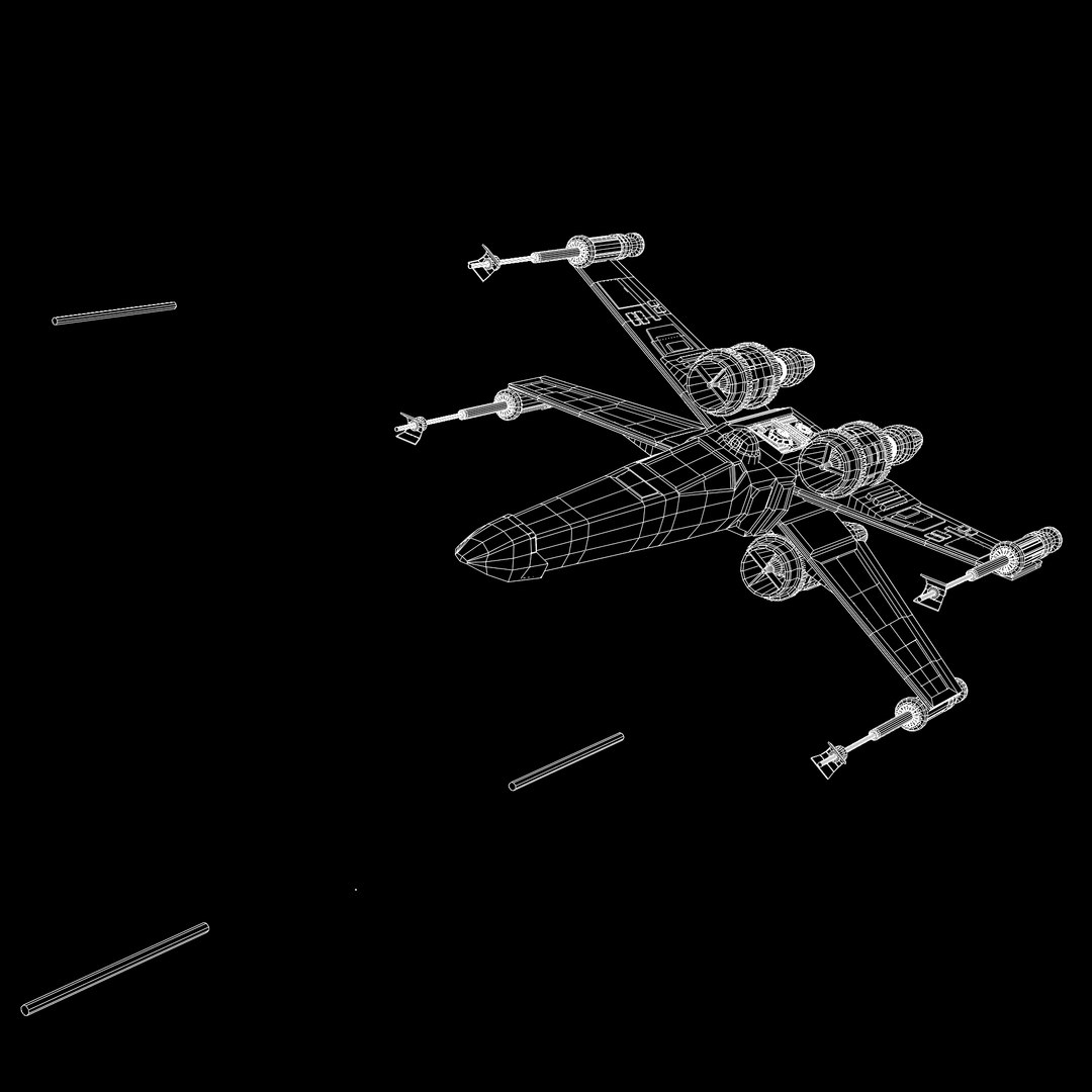 3D Low Poly X-Wing Model - TurboSquid 2334735