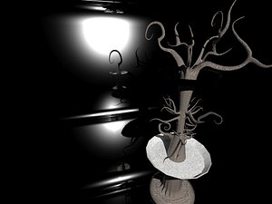 gothic birdbath 3d max