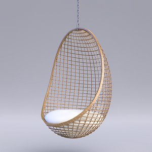 Hanging Chair Louis Vuitton Cocoon 3D model・Download 3D models