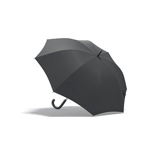3D Black Opened Umbrella