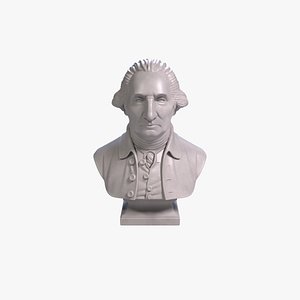 3D George Washington Bust Sculpture 3D print model STL File Printable Bust