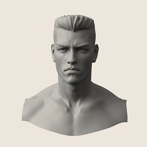 3D man manly model