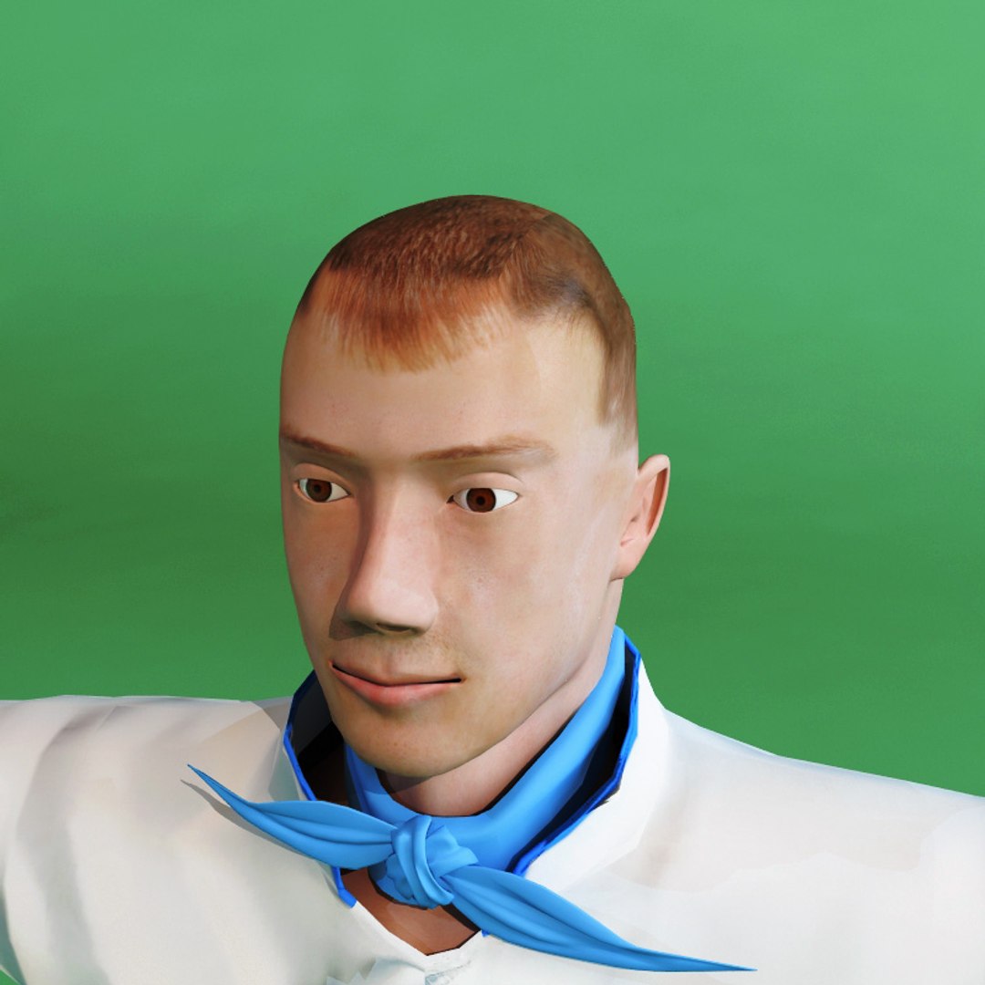 Chief Cook Rigged Biped 3d Max