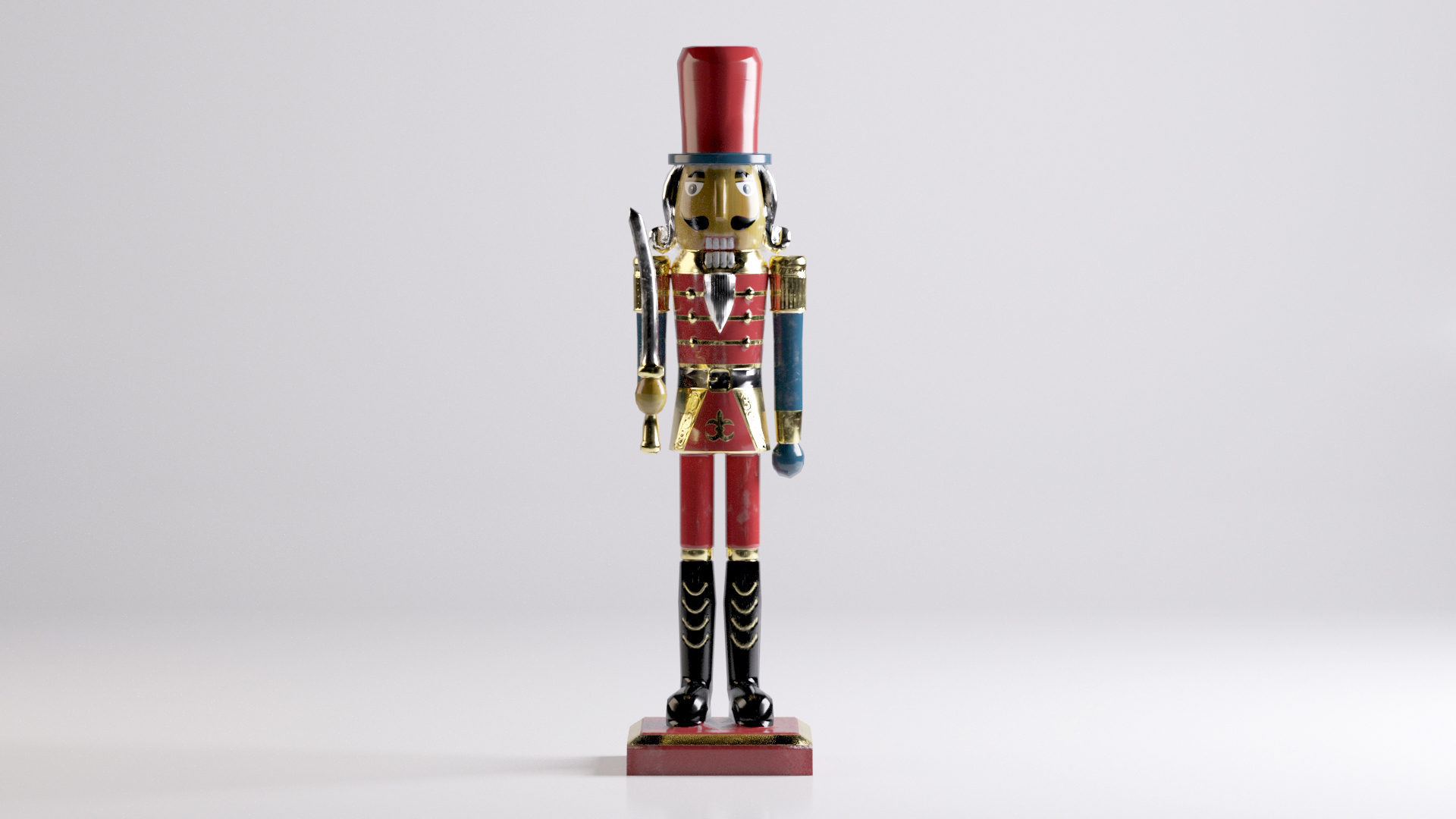 Nutcracker WOOD Christmas 3D Model - TurboSquid 2000448