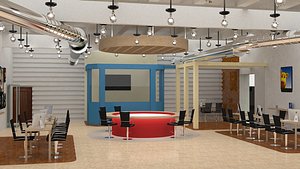 modern interior office 3D model