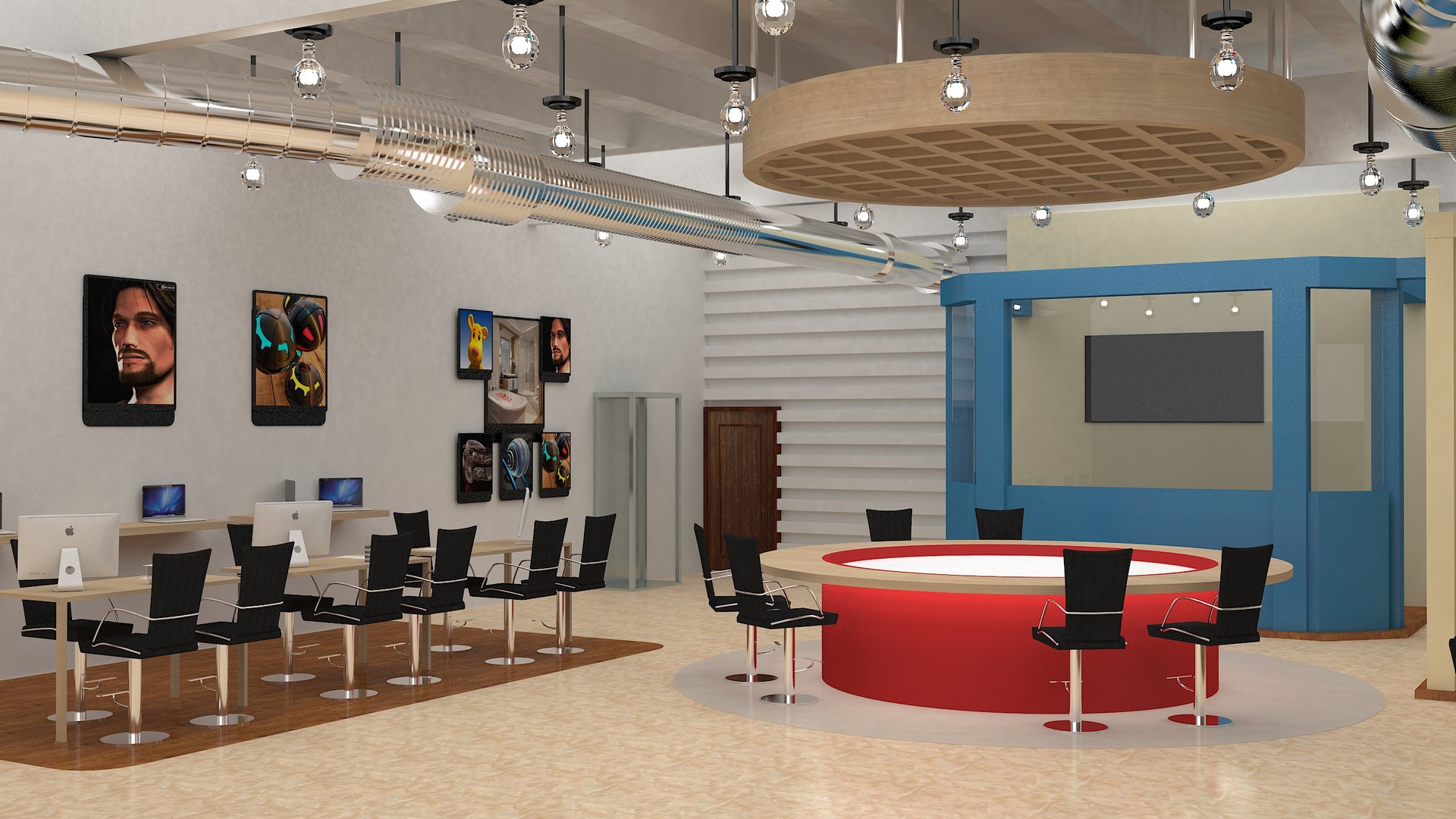 Modern Interior Office 3D Model - TurboSquid 1217605
