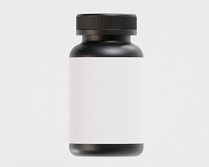 Supplement Bottle 3D