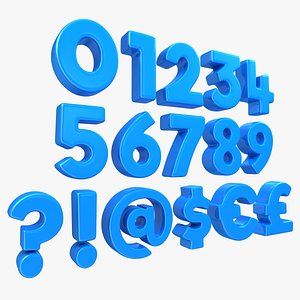 Number and Symbol Toon