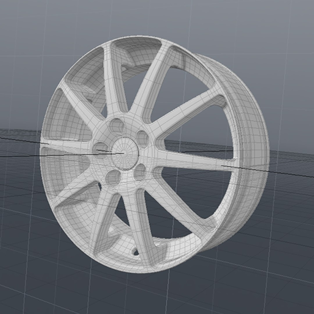 automobile alloy wheel - 3D model https://p.turbosquid.com/ts-thumb/FY/ZZyPA2/Nl8HdyJj/mesh01/png/1501163760/1920x1080/fit_q87/117073f5f68f705cff22cdc2ff6afd9c992d00bf/mesh01.jpg