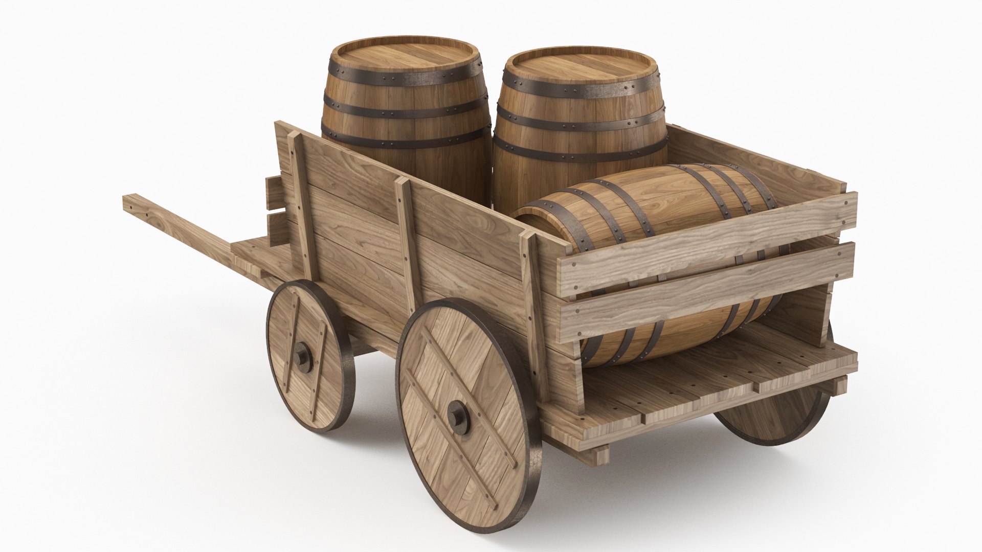 Wooden Cart With Barrels model https://p.turbosquid.com/ts-thumb/FY/aJyEes/8E/woodencart012/jpg/1700417198/1920x1080/fit_q87/70e906efd382c7a12075b9088df212e5b7aa6b28/woodencart012.jpg