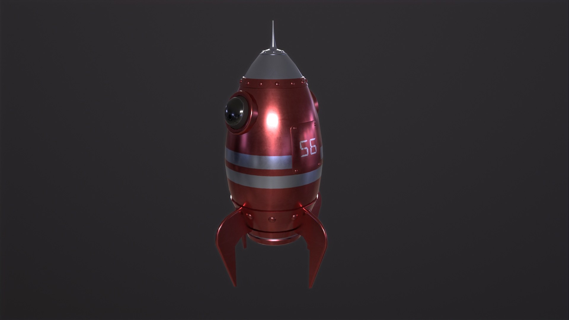 Retro Rocket Toy 3D - TurboSquid 2095511