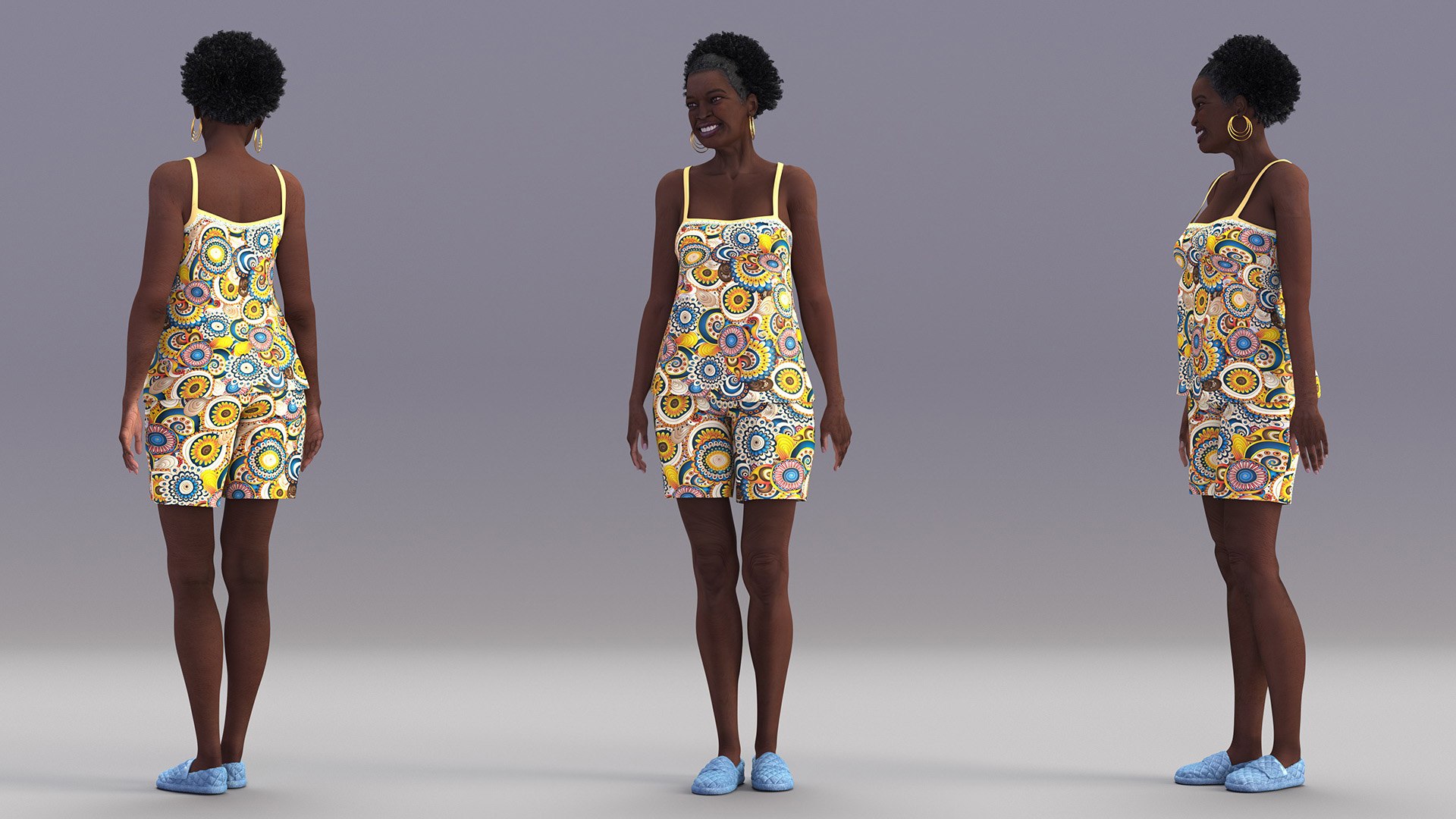 3D model Afro American Grandma Wearing Pajamas Rigged for Cinema 4D https://p.turbosquid.com/ts-thumb/FY/ePdMwg/oh/afroamericangrandmawearingpajamasriggedforcinema4d3dsmodel017/jpg/1674755053/1920x1080/fit_q87/90fc87f1ea994ee045a0d02e497e39156550c9a0/afroamericangrandmawearingpajamasriggedforcinema4d3dsmodel017.jpg
