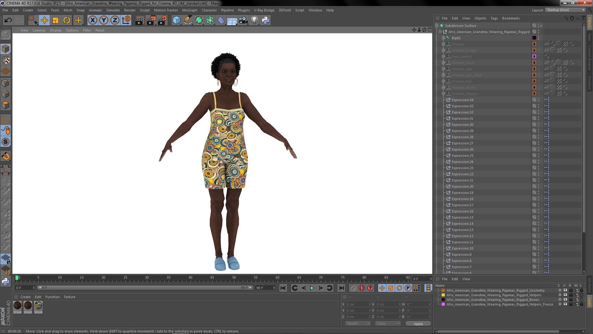 3D model Afro American Grandma Wearing Pajamas Rigged for Cinema 4D https://p.turbosquid.com/ts-thumb/FY/ePdMwg/s1/afroamericangrandmawearingpajamasriggedforcinema4d3dsmodel041/jpg/1674755140/1920x1080/fit_q87/01456457d173fba2a837204d857e091b6e7ca3a4/afroamericangrandmawearingpajamasriggedforcinema4d3dsmodel041.jpg