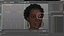 Afro American Grandma Wearing Pajamas Rigged for Cinema 4D