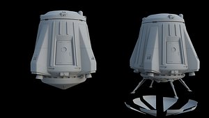 Sci Fi Escape Pod 3D model
