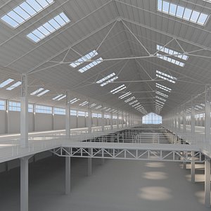 3D model warehouse interior