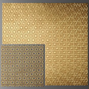 lattice arab panel 3d model