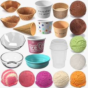 Different Types of Cups and Ice Balls Collection