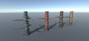 wooden dummy 3D model