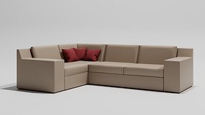 3D modern corner sofa model