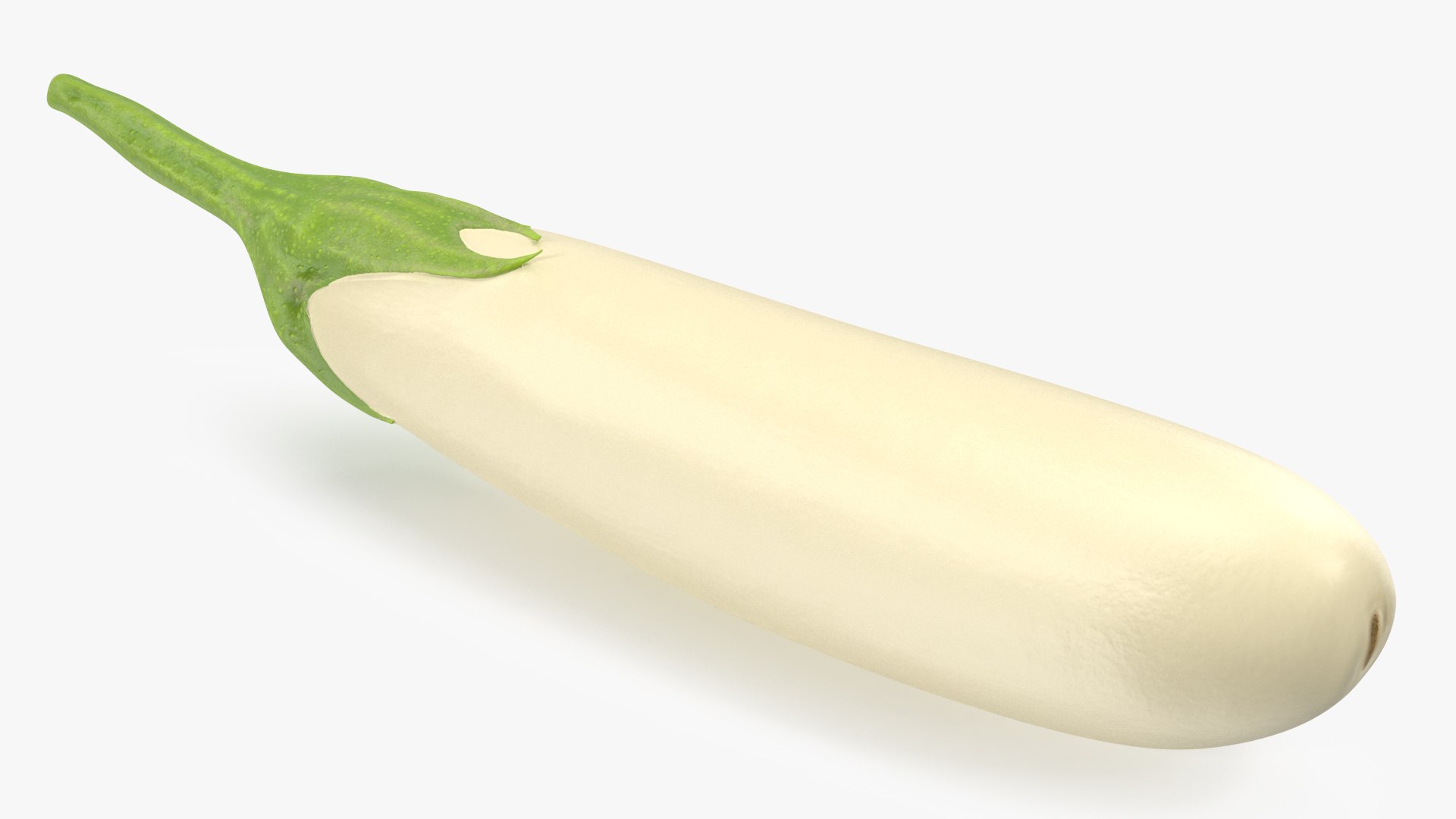 White Eggplant Aubergine 3D model preview