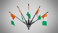 Wall Mount Flags 5 Of Cote d Ivoire Ivory Coast