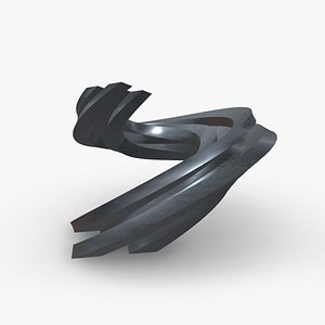 3D futuristic building steel
